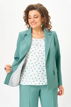 Костюм брючный 1016 бирюзовый Багира АнТа