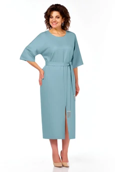 Платье 1046 серо-голубой Багира АнТа