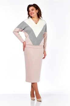 Костюм с юбкой 1073 розовый Багира АнТа