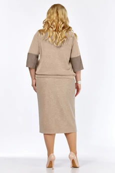 Костюм с юбкой 1078 бежевый Багира АнТа