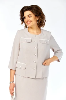 Костюм с юбкой 1104 бежевый Багира АнТа