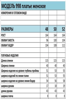 Платье 998 Багира АнТа