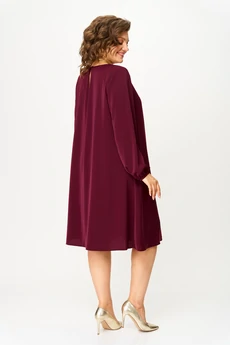 Платье 3173 бордовый Багряница