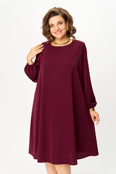 Платье 3173 бордовый Багряница