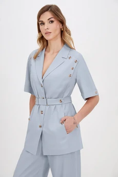 Жакет 5036 голубой Bazalini