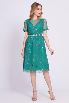 Платье 4747 зеленый Bazalini