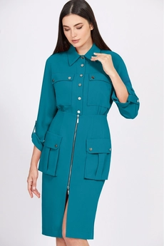 Платье 4961 бирюзовый Bazalini