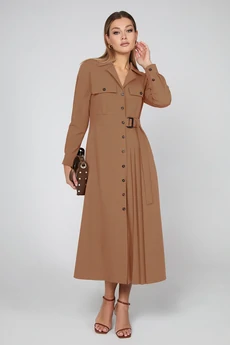 Платье 5012 коричневый Bazalini