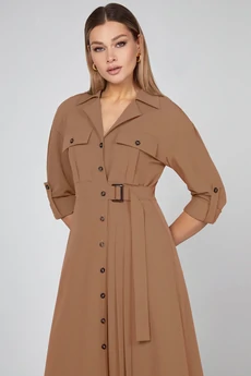 Платье 5012 коричневый Bazalini