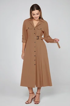 Платье 5012 коричневый Bazalini
