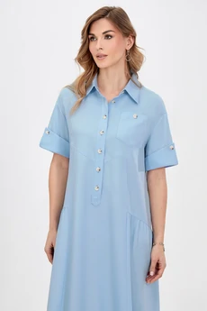 Платье 5030 голубой Bazalini