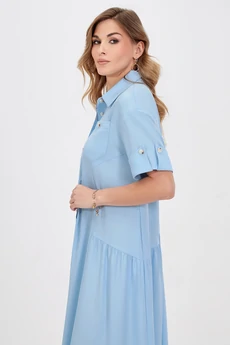 Платье 5030 голубой Bazalini