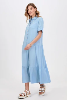 Платье 5030 голубой Bazalini