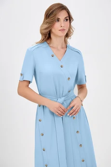 Платье 5034 голубой Bazalini