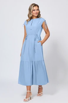 Платье 5056 голубой Bazalini