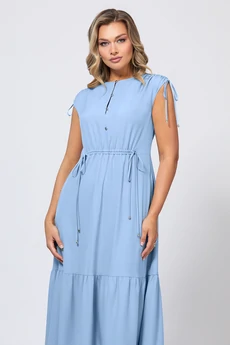 Платье 5056 голубой Bazalini