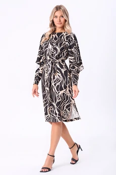 Платье 5080 коричневый Bazalini