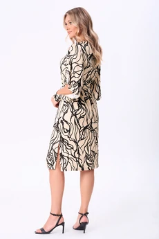 Платье 5080 бежевый Bazalini