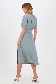 Платье 5034 серо-голубой Bazalini