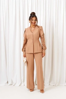Костюм брючный 6430 бежевый Beautiful&Free