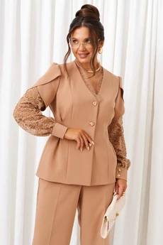 Костюм брючный 6430 бежевый Beautiful&Free