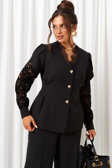 Костюм брючный 6430 черный Beautiful&Free