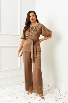 Костюм брючный 6381 золотистый Beautiful&Free