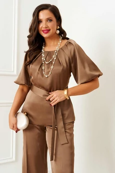 Костюм брючный 6381 золотистый Beautiful&Free