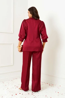 Костюм брючный 6382 бордо Beautiful&Free