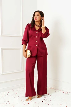 Костюм брючный 6382 бордо Beautiful&Free