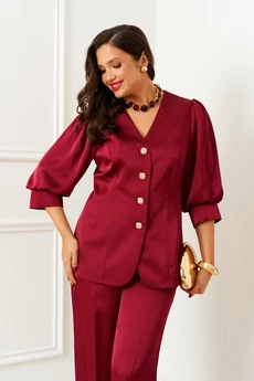 Костюм брючный 6382 бордо Beautiful&Free