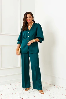 Костюм брючный 6382 изумруд Beautiful&Free