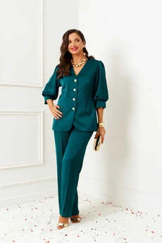 Костюм брючный 6382 изумруд Beautiful&Free