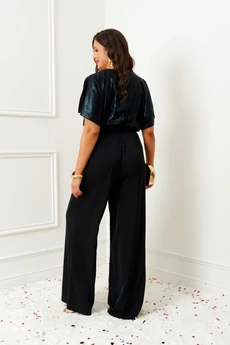 Комбинезон 6391 черно-бархатный Beautiful&Free