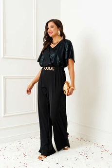 Комбинезон 6391 черно-бархатный Beautiful&Free