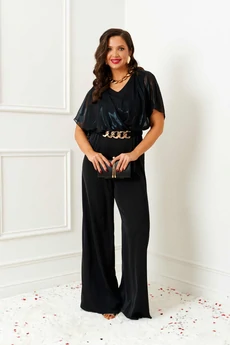 Комбинезон 6391 черно-прозрачный Beautiful&Free