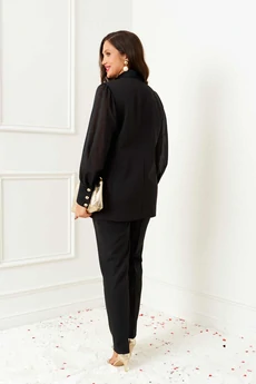 Костюм брючный 6395 черный Beautiful&Free