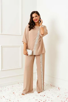 Костюм брючный 6396 латте Beautiful&Free