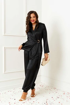 Костюм брючный 6399 черный Beautiful&Free