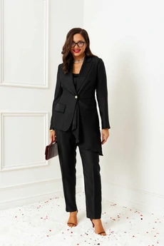 Костюм брючный 6400 черный Beautiful&Free