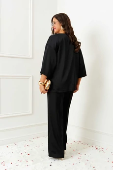 Костюм брючный 6401 черный Beautiful&Free