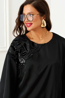 Костюм брючный 6401 черный Beautiful&Free