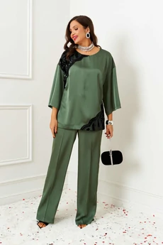 Костюм брючный 6401 шалфей Beautiful&Free