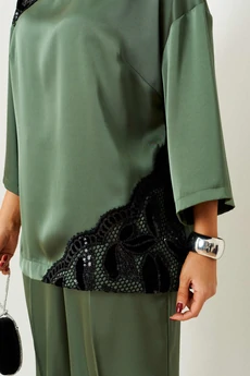 Костюм брючный 6401 шалфей Beautiful&Free