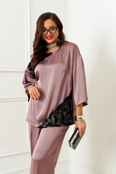 Костюм брючный 6401 шоко-мусс Beautiful&Free