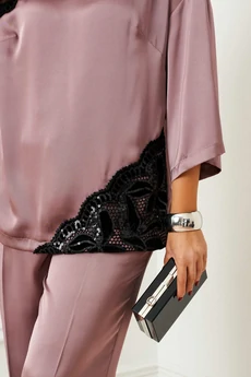 Костюм брючный 6401 шоко-мусс Beautiful&Free