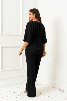 Костюм брючный 6402 черный Beautiful&Free