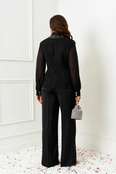 Костюм брючный 6404 черный Beautiful&Free