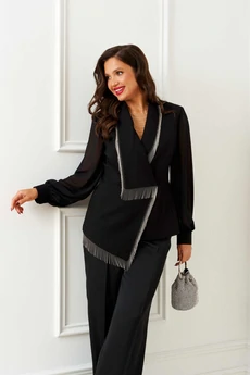 Костюм брючный 6404 черный Beautiful&Free