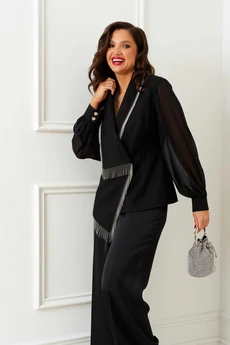 Костюм брючный 6404 черный Beautiful&Free